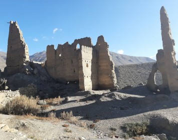 Ruins of ancient palace in Tangbe Village
