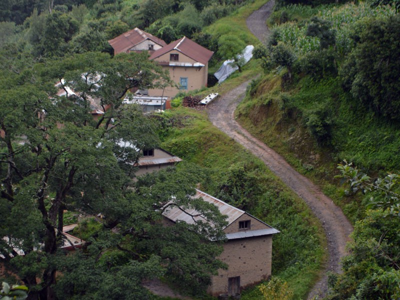 Typical Nepali village houses