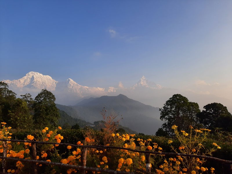 Annapurna Range seen from Australian Camp, Thulakharko
