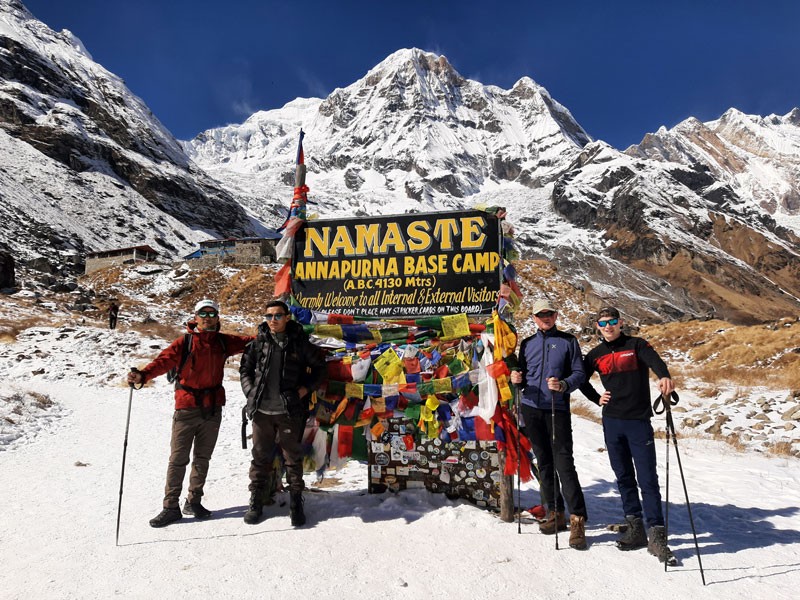 Annapurna Base Camp welcome board